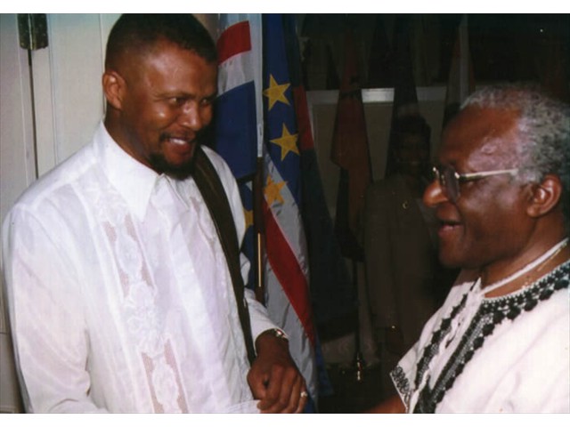 A  moment with Bishop Tutu 